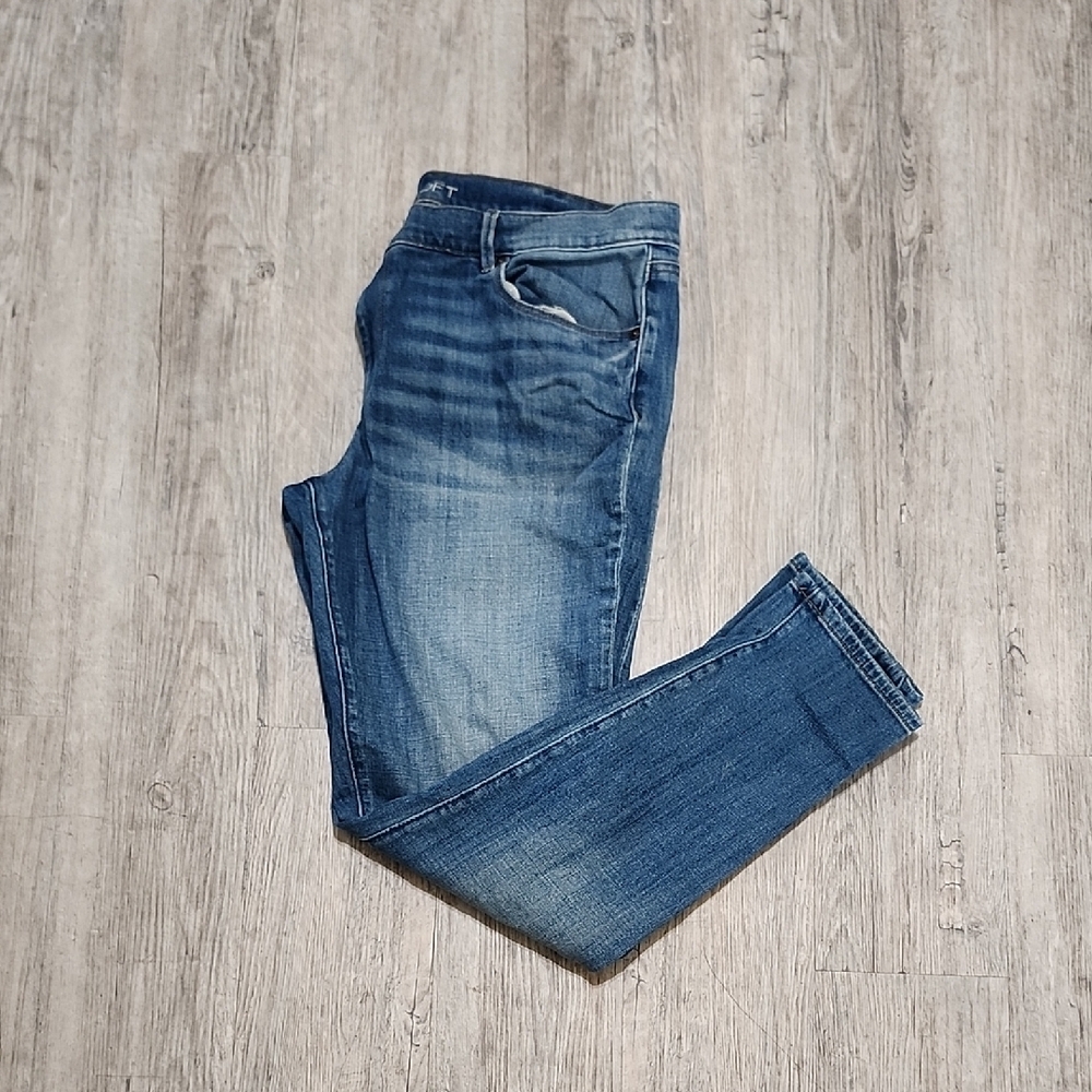LOFT Blue Skinny Jeans with Medium Wash and Ankle Length - Picture 7 of 7